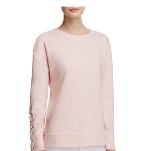 Joes jeans sweatshirt with laces up sleeves